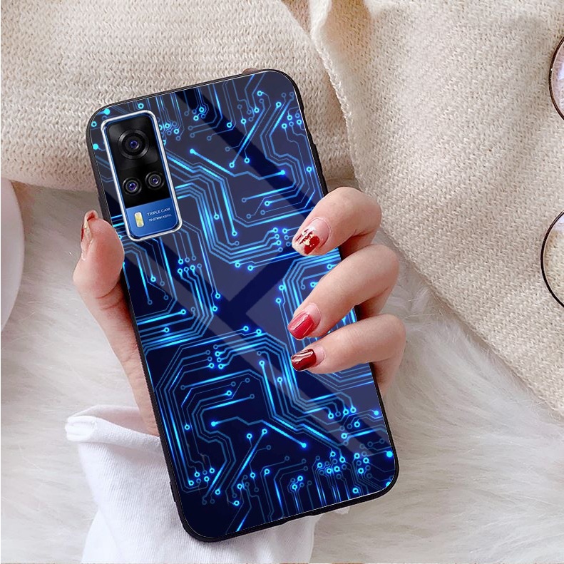 Ốp Lưng VIVO Y51 2020,Y53s, Y72 5G Mặt kính gương sáng bóng cao cấp