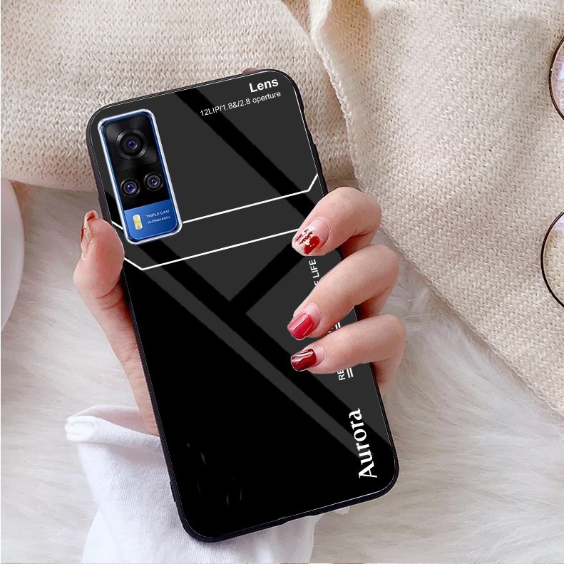 Ốp Lưng VIVO Y51 2020,Y53s, Y72 5G Mặt kính gương sáng bóng cao cấp