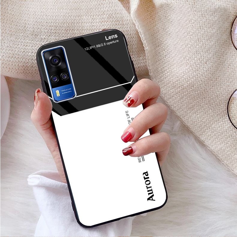 Ốp Lưng VIVO Y51 2020,Y53s, Y72 5G Mặt kính gương sáng bóng cao cấp