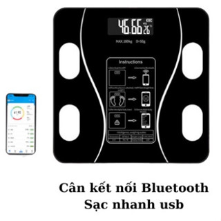 Cân Điện Tử PTLUXURY phân tích chỉ số cơ thể và sức khoẻ dùng app điện thoại [ HÀNG TỐT ]