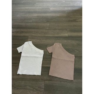 ÁO THUN LEN LỆCH BỜ VAI!