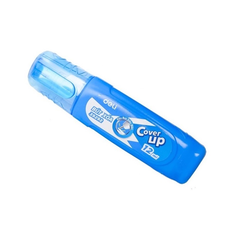 Bút xoá được trên nhiều chất liệu Deli CH408 / Xóa nước Deli W39292  - Bút xóa Deli H408 / 39292 dung tích 12ml