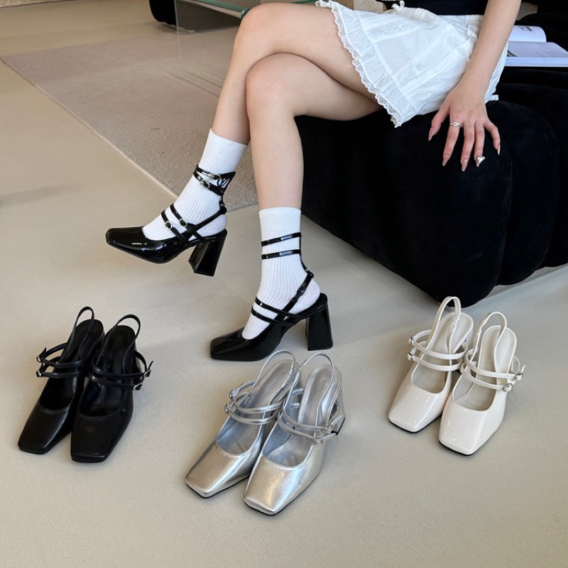CAO GÓT VUÔNG TAMISTORE - CAO GÓT ĐẾ CAO 8P, MỀM ÊM CHÂN