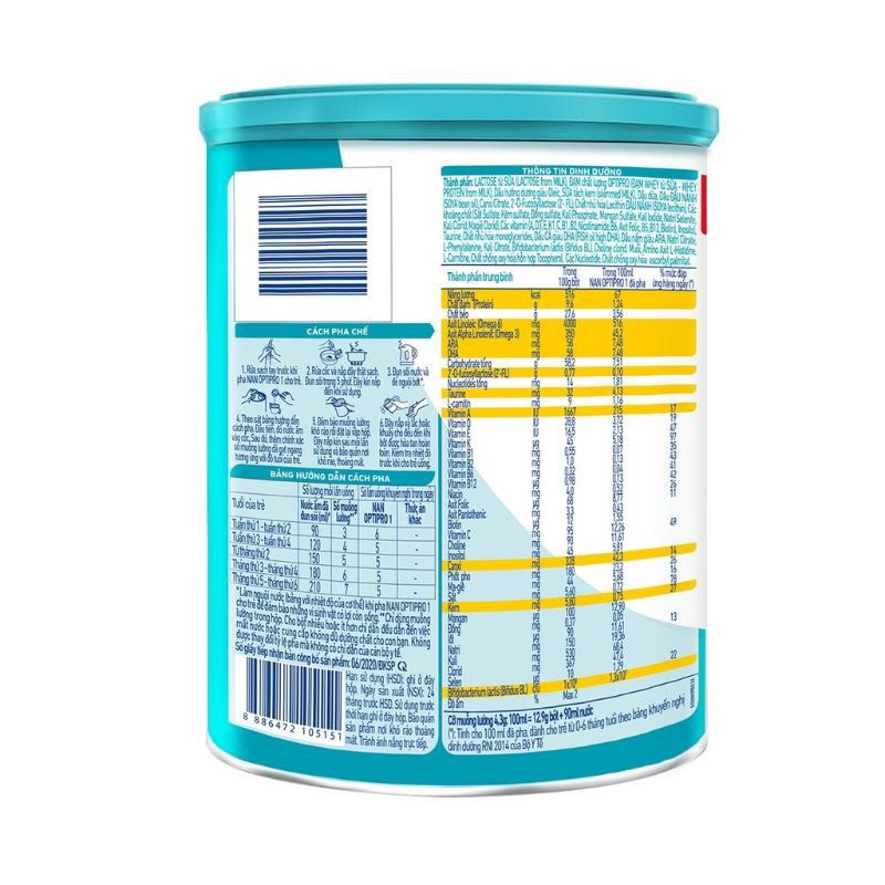 Sữa nan optipro HMO 1 mẫu mới date mới