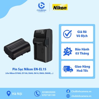 Pin Nikon EN-EL15 (cho D7000, D7100, D600, D800, D800E, V1,...)