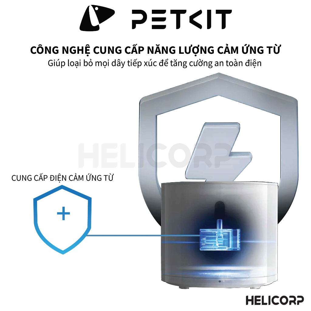 [Global Version] Máy Lọc Nước Cho Chó Mèo Bơm Không Dây PETKIT Solo 2 có điều khiển qua App - HeLiCorp