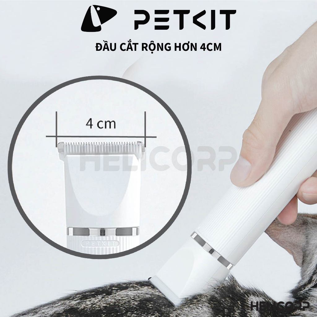 [Mua 2 giảm 4%] Tông Đơ Cắt Tỉa Cạo Lông Chó Mèo Petkit Pro 2023 - HeLiCorp