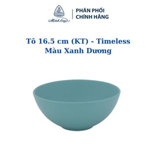 Tô 16.5 cm - timeless màu xanh dương - gốm sứ cao cấp minh long i