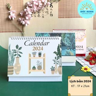 Lịch để bàn 2024 - bộ tác phẩm vẽ tay  An Thịnh - An Sinh - An Nhiên 𝐜𝐨́ 𝐧𝐠𝐚̀𝐲 𝐚̂𝐦 𝐝𝐮̛𝐨̛𝐧𝐠- vpp Diệp Lac (sỉ/lẻ)