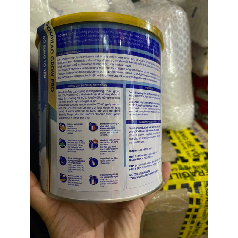 Sữa công thức tổ  yến Godilac Grow Pro 600g tăng cân cho bé- có ship hỏa tốc HCM