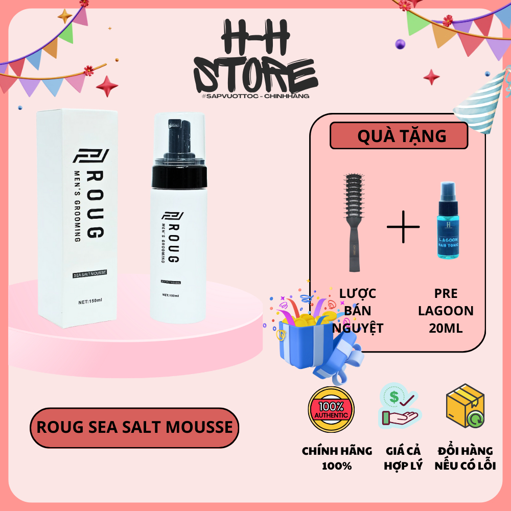 Bọt tạo phồng tóc Roug Sea Salt Mousse