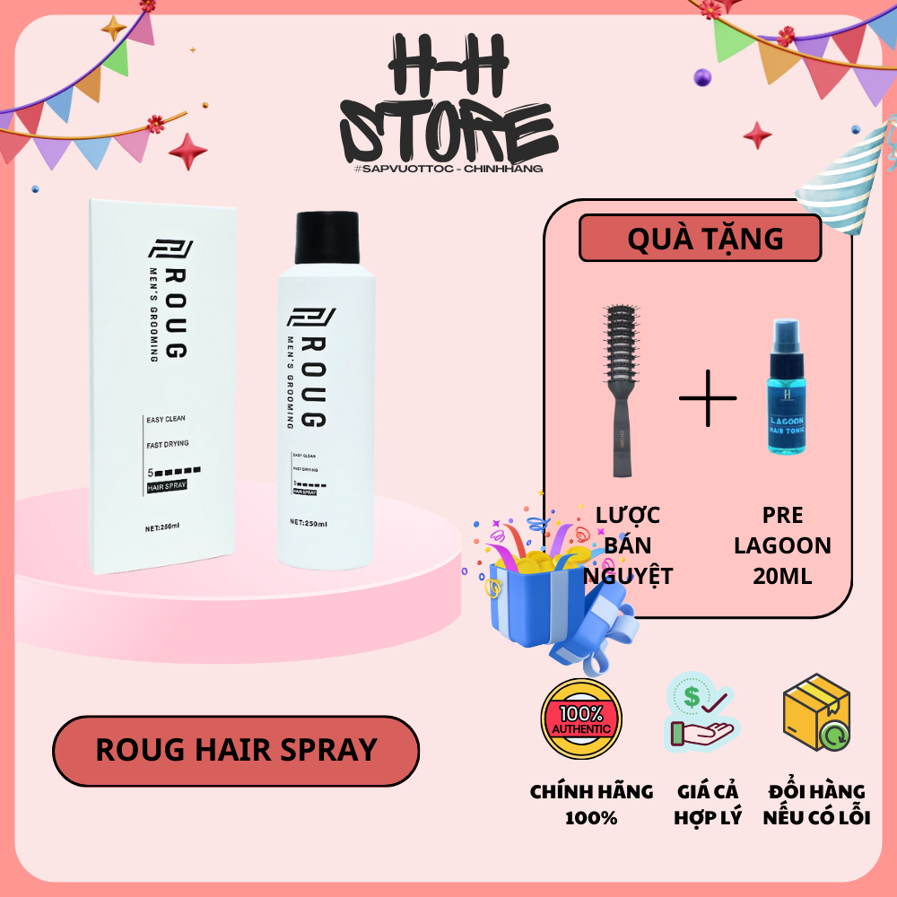 [ CHÍNH HÃNG ] Gôm xịt tóc Roug Hair Spray