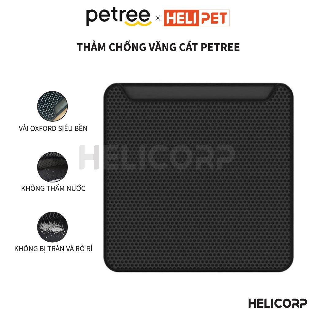 Thảm Lót Chống Văng Cát Cho Máy Dọn Phân Cho Mèo PETREE x HeLiPet 2024 Kích Thước 53x53cm