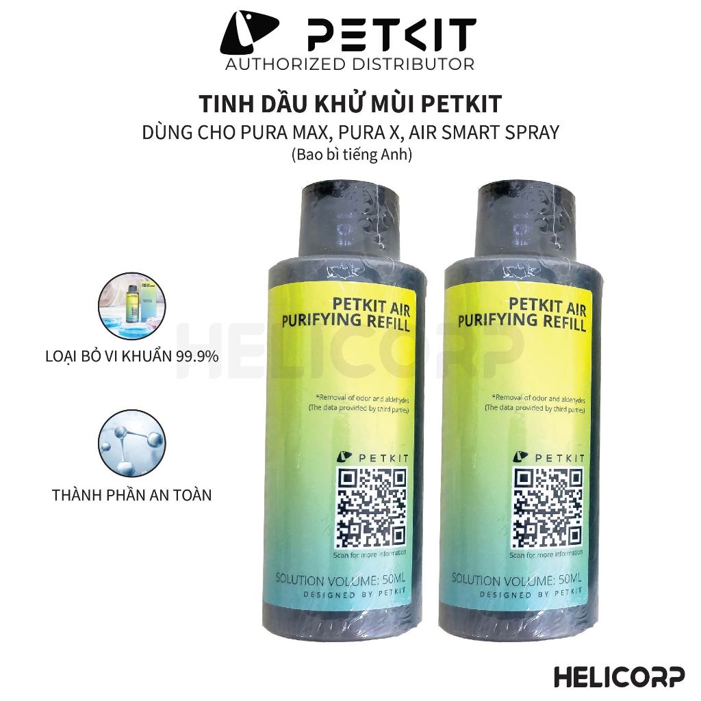 [COMBO 2, mua 4 giảm 7%] Tinh Dầu Dùng Cho Nhà Vệ Sinh Tự Động Cho Mèo Petkit Pura Max, Petkit Pura X