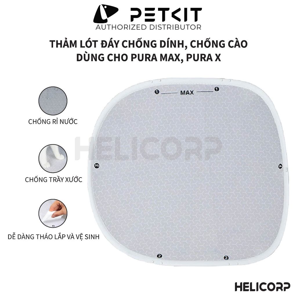 Tấm Lót Chống Dính Đáy Petkit Dùng Cho Máy Dọn Phân Mèo Pura Max, Pura X - HeLiCorp