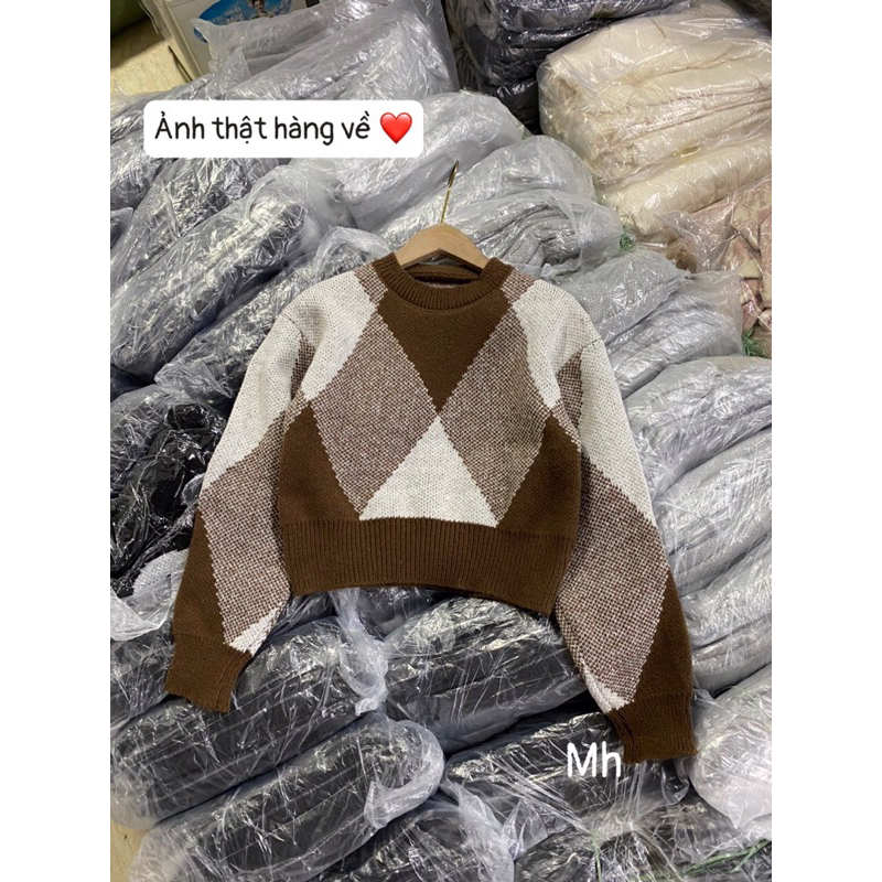 Maihuong⚡️ÁO LEN TRÁM NÂU DÀY ĐẸP CHO NỮ