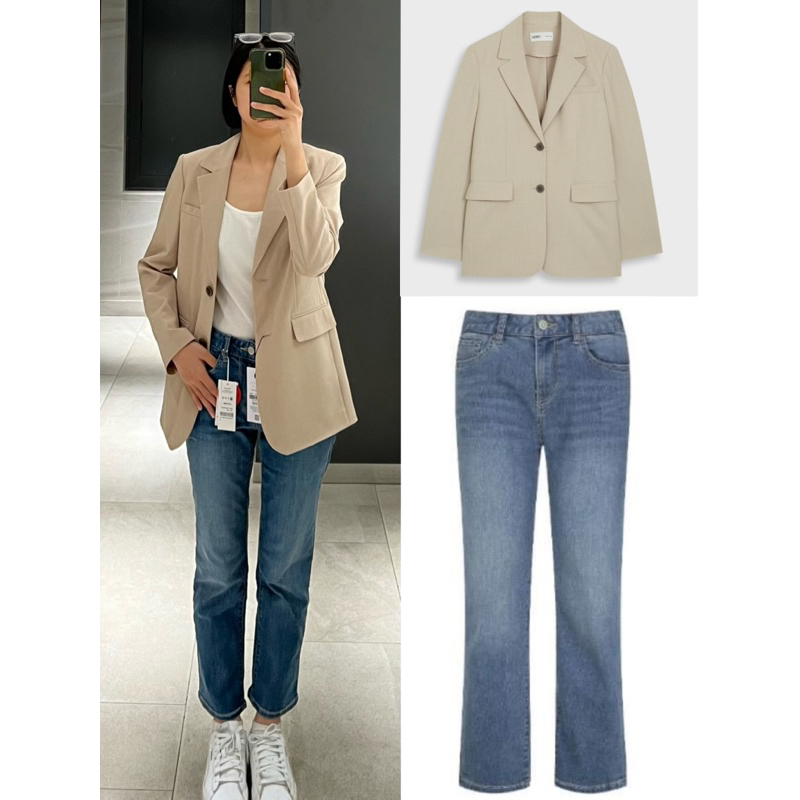 Quần jeans ống đứng POLHAM