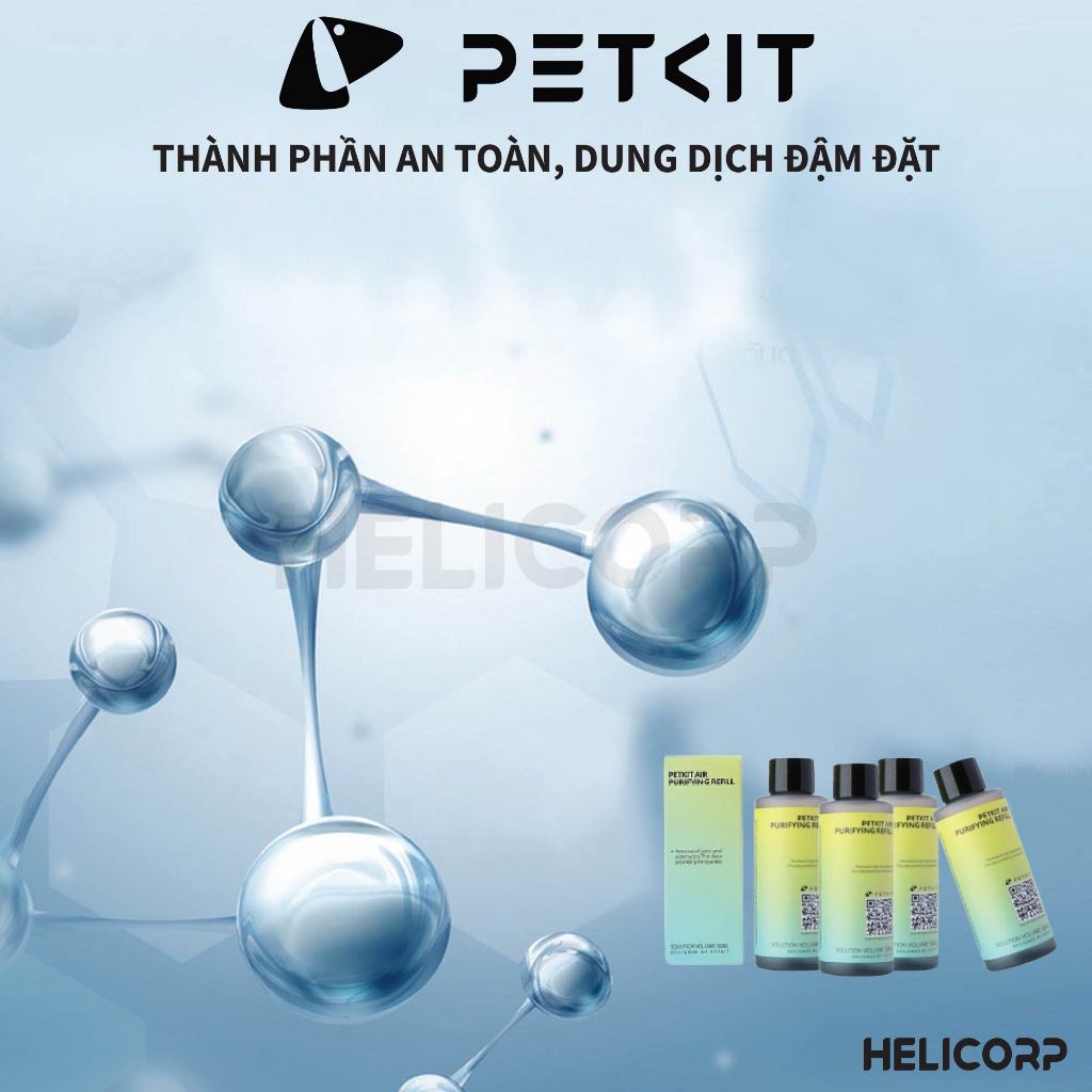 [COMBO 4, mua 4 giảm 7%] Tinh Dầu Khử Mùi Dành Riêng Cho Máy Dọn Vệ Sinh Tự Động PetKit Pura X, Pura Max - HeLiCorp