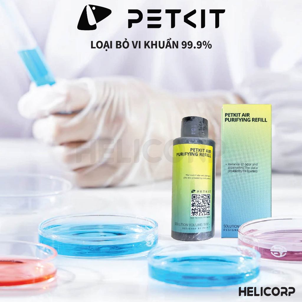 [COMBO 4, mua 4 giảm 7%] Tinh Dầu Khử Mùi Dành Riêng Cho Máy Dọn Vệ Sinh Tự Động PetKit Pura X, Pura Max - HeLiCorp