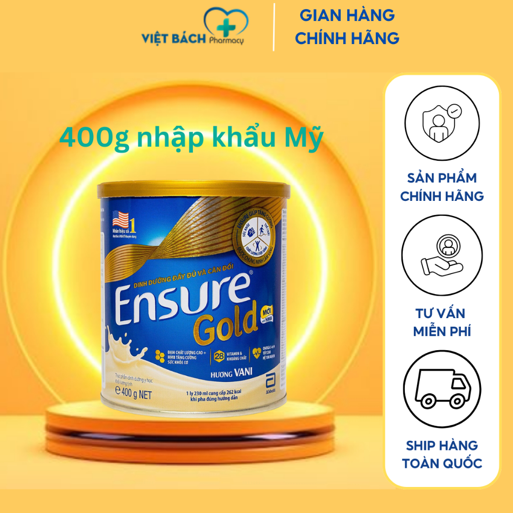 Sữa bột Ensure Gold Abbott (HMB) 400g