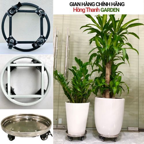 Đế chậu thông minh (nhiều cỡ) kệ để chậu Siêu Chắc Khỏe Chịu Lực Đến 400kg Đế Lót Chậu Cây Có Bánh Xe