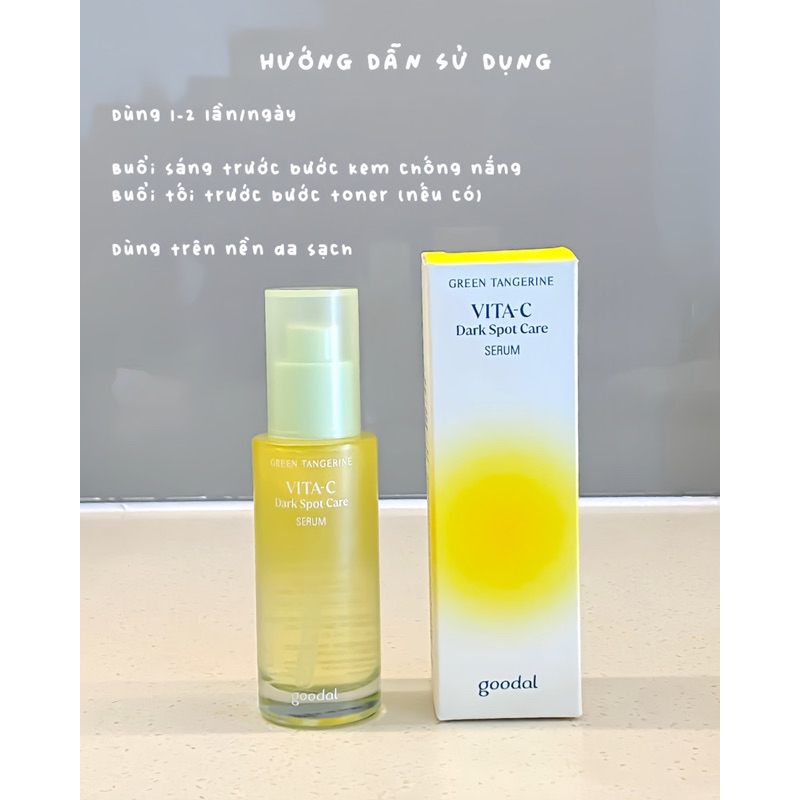 🍊✨ Tinh chất mờ thâm, sáng da Goodal Green Tangerine Vita C Dark Spot Care Serum 40ml ✨🍊
