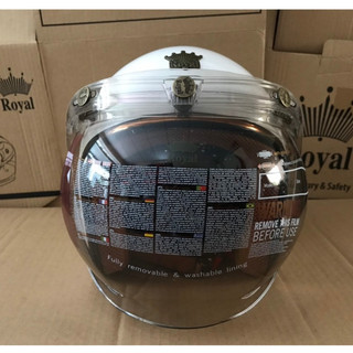 Kính bubble gắn nón 3/4