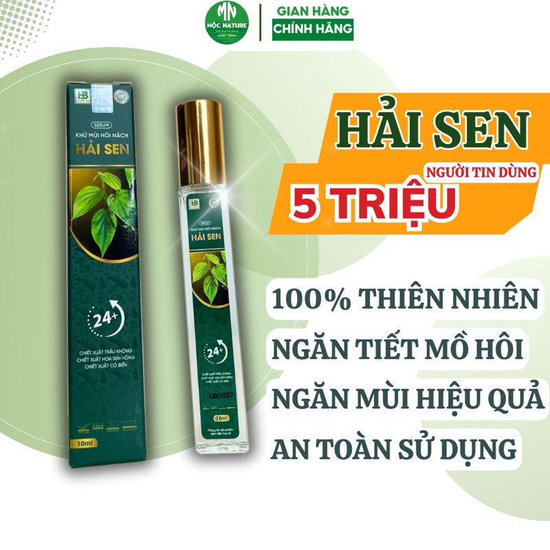 Chính hãng Khử mùi Hôi nách ,hôi chân Hải Sen dùng cho cả phụ nữ mang thai và trẻ nhỏ