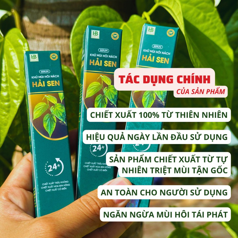 Chính hãng Khử mùi Hôi nách ,hôi chân Hải Sen dùng cho cả phụ nữ mang thai và trẻ nhỏ