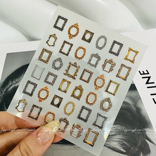 Hình dán móng lụa 5D