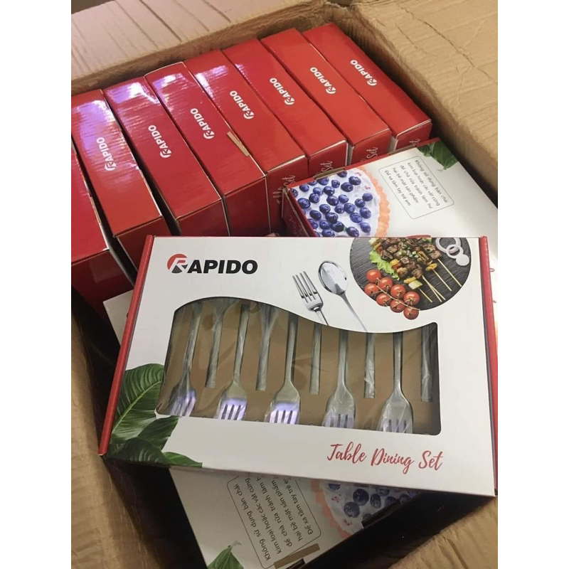 Set 12 món thìa dĩa Rapido