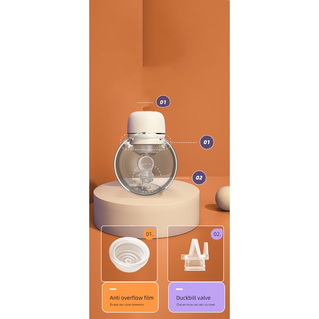 Máy Hút Sữa Không Dây Rảnh Tay 3 in 1 Máy Hút Sữa Đơn Massage Kích Sữa Thông Minh Êm Ái Sạc Pin Tiện Lợi Máy Vắt Sữa