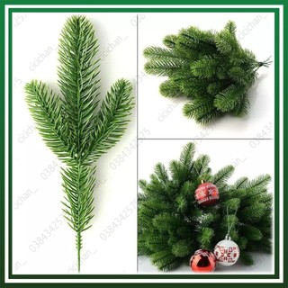 5 Nhánh lá thông giả. Nhánh thông trang trí noel, trang trí phụ kiện