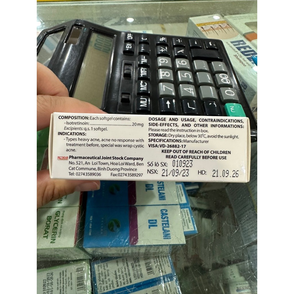 Isotisun 20mg viên uống ngừa mụn