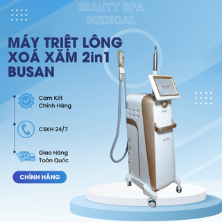 Máy triệt lông xoá xăm 2in1 busan
