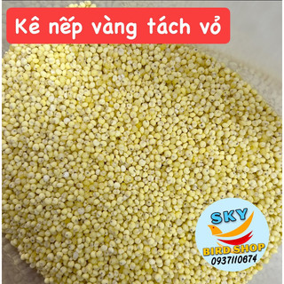 Kê nếp vàng( đã tách vỏ)cho chim hoặc có thể nấu ăn 500g