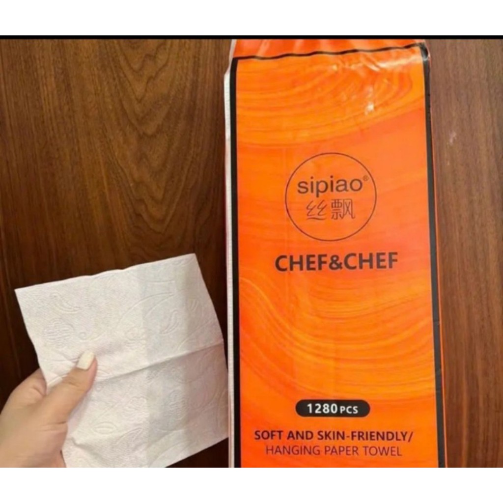 Túi giấy nội địa Trung, giấy vệ sinh treo tường 1 thùng 4 túi