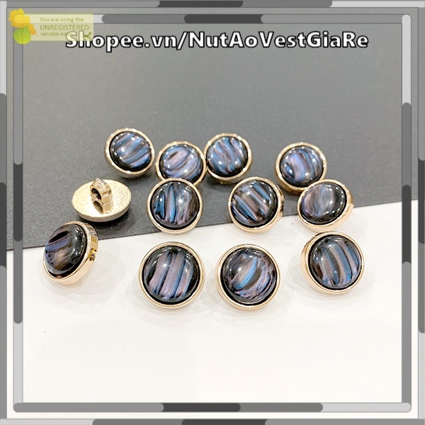 Nút Áo Cườm Màu Galaxy sang chảnh Size 1.5cm, 2cm. Nút áo kiểu, cúc áo vest