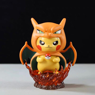 Mô Hình Pikachu Cosplay Pokemon Charizard Cao 13cm - Mô Hình Pokemon