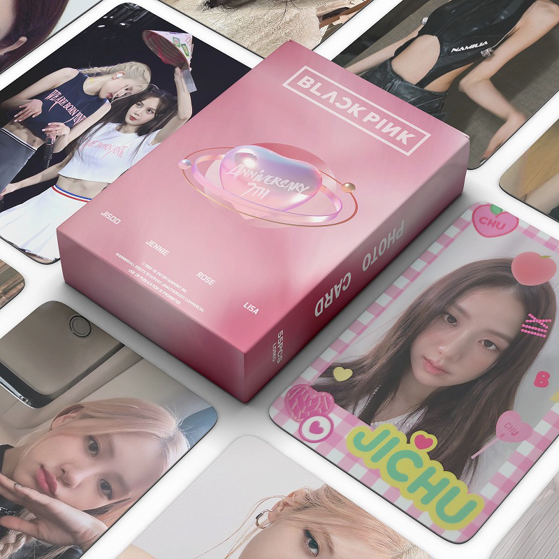 Hộp 50 tấm hologram lomo card Kpop/Album Blackpink