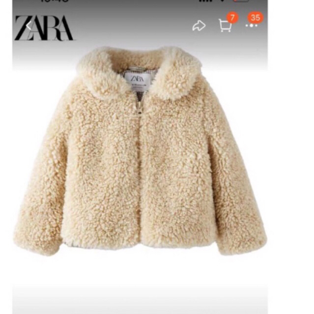 Áo khoác lông Zara dư xịn