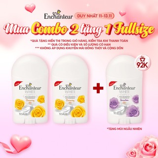 Combo 2 Sáp khử mùi trắng da Enchanteur Charming 40g/chai