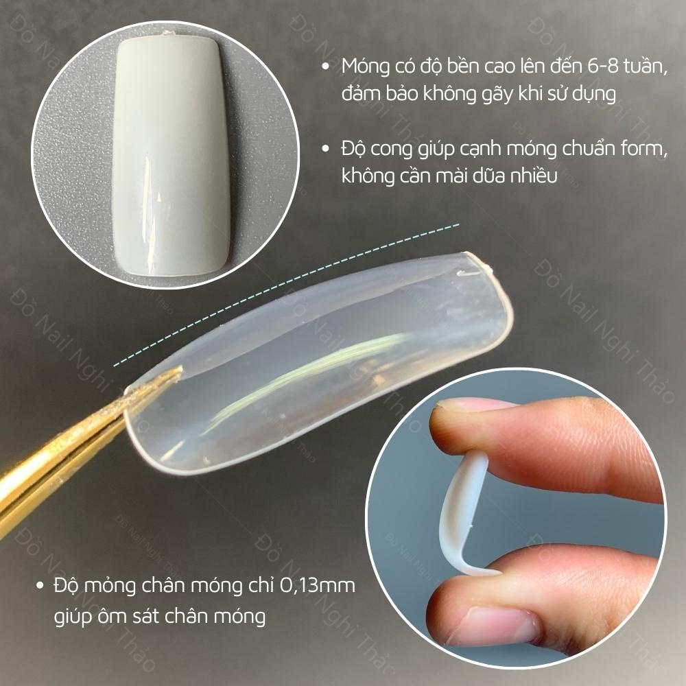 Móng Úp CHân Phom Dài - Móng Nối Chân PhOm Dài