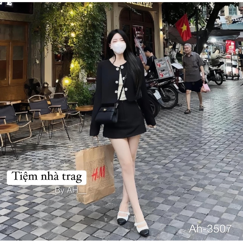 Set 3 chi tiết dạ đen