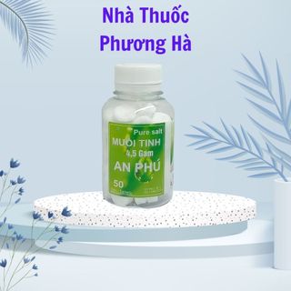 Muối tinh An Phú Lọ 50 viên. Muối viên sinh lí tinh khiết súc miệng