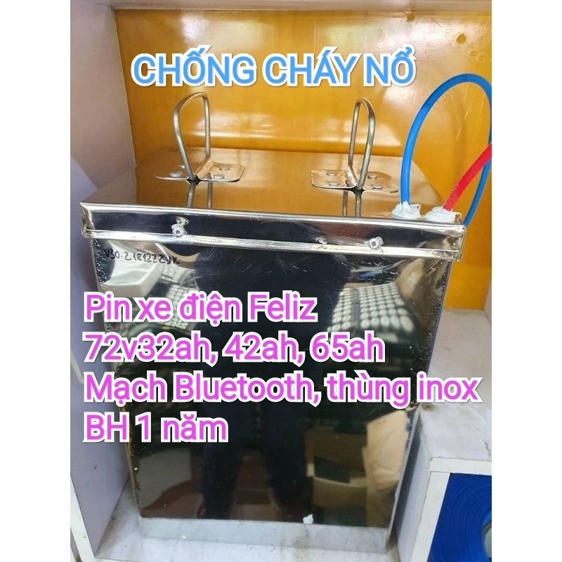 Pin xe điện vinfast Feliz 72v32AH, 72v42AH, 72v65AH  BH 1 năm