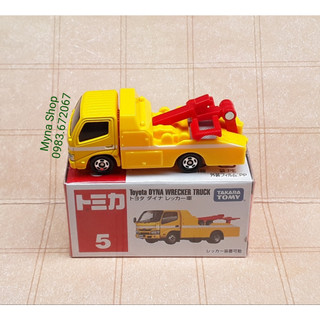 Đồ chơi mô hình tĩnh xe tomica, No.5 Toyota Dyna Wrecker Truck, xe cứu hộ
