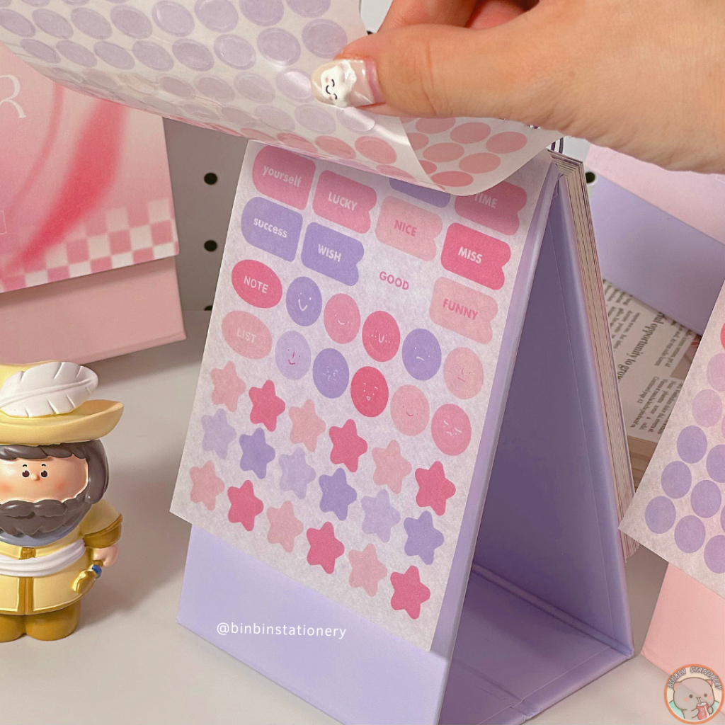 Lịch bàn 2024 phong cách Romantic không tiếng Trung, từ 10/2023 - 12/2024  CL42024