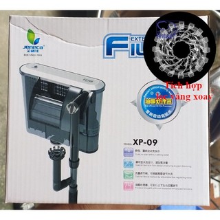 Lọc Treo Hồ Cá Jeneca XP - 09 3.5W Tích Hợp Lọc Váng tự xoay dành cho hồ cá cảnh, thủy sinh