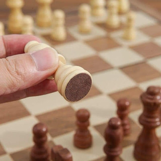 Bàn cờ vua gỗ nam châm cao cấp